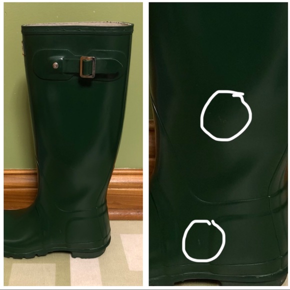 Hunter Tall Green Rain Boots - Picture 8 of 8